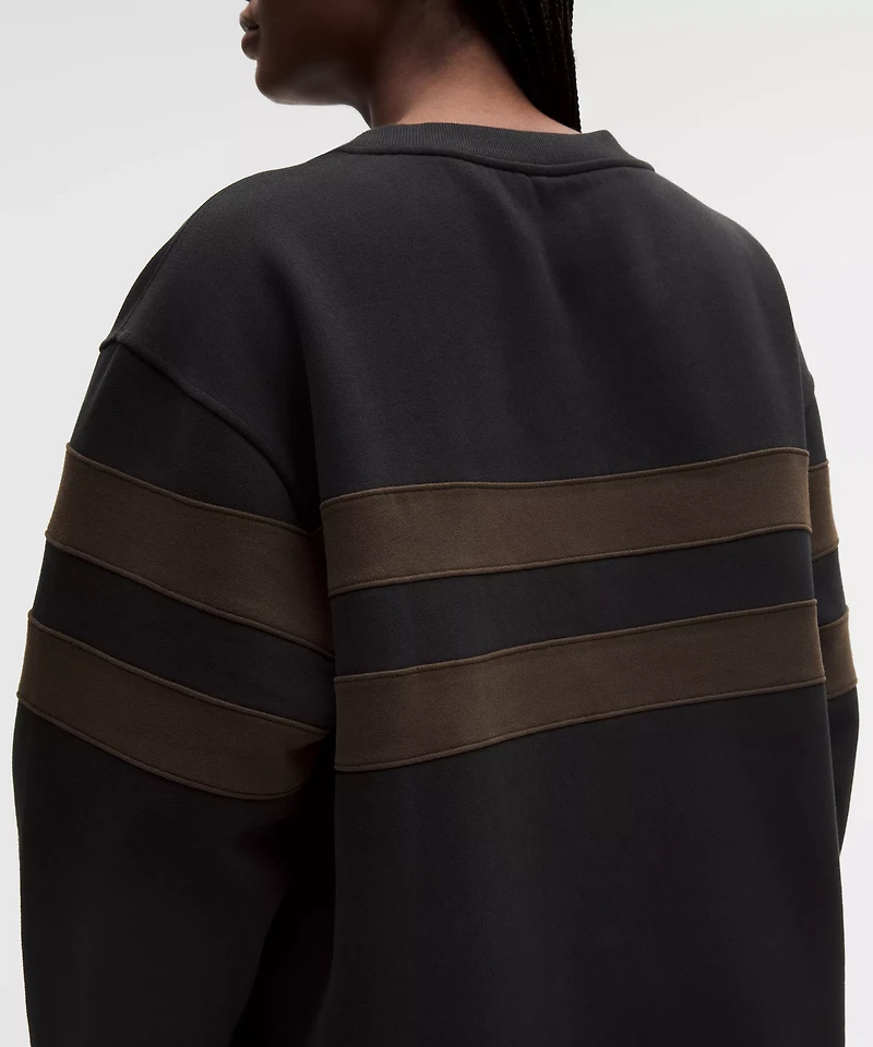 Women's Steady State Oversized Pullover *Stripe