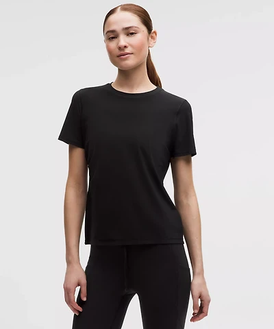 Side-Ruched Running Short-Sleeve Shirt