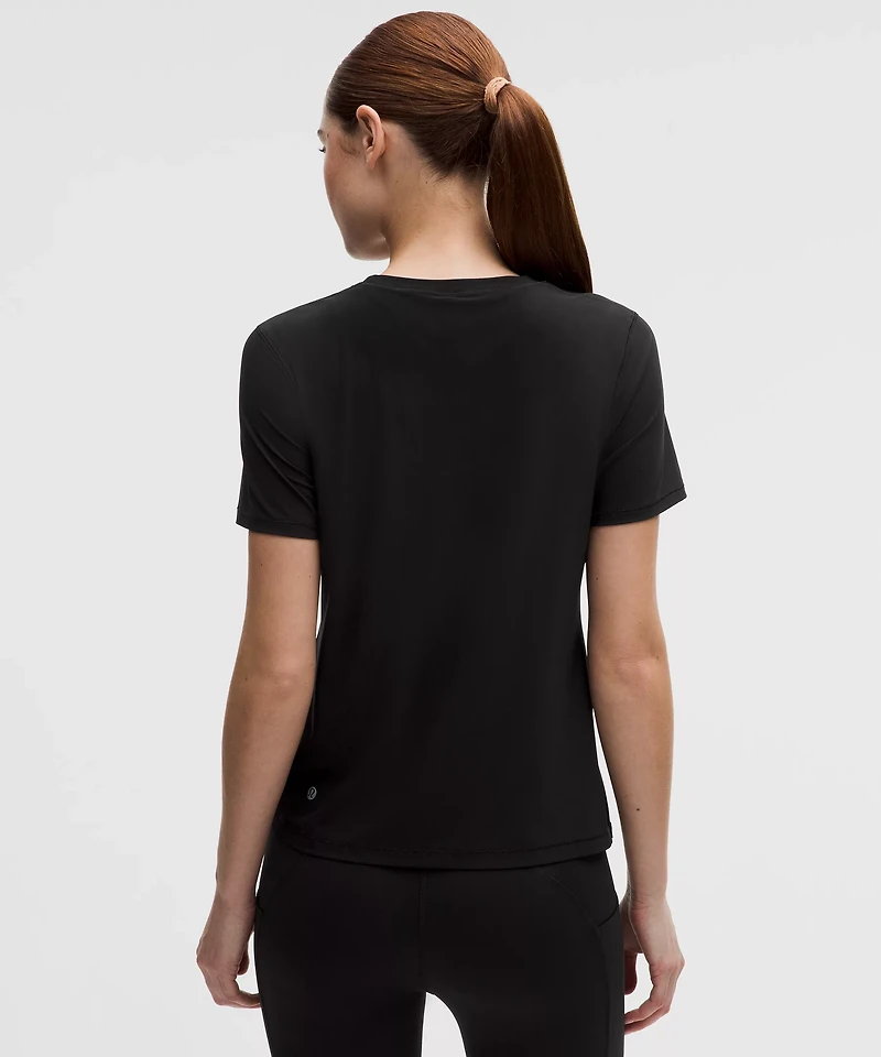 Side-Ruched Running Short-Sleeve Shirt