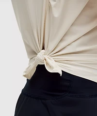 Side-Ruched Running Short-Sleeve Shirt