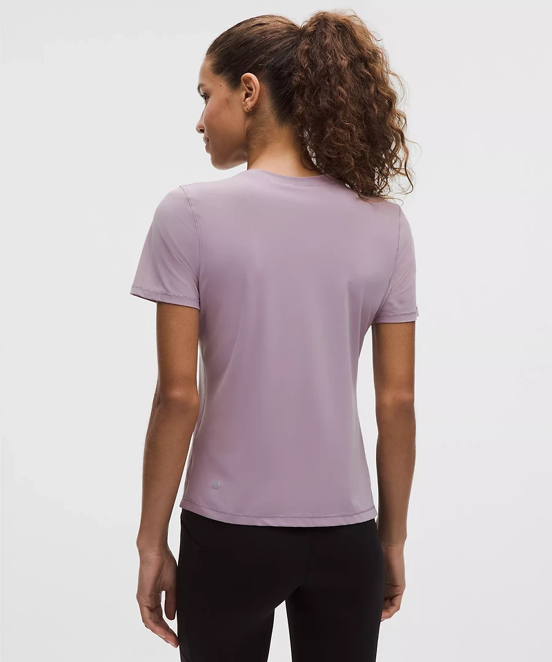 Side-Ruched Running Short-Sleeve Shirt