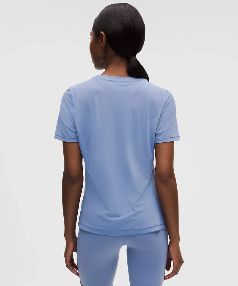 Side-Ruched Running Short-Sleeve Shirt