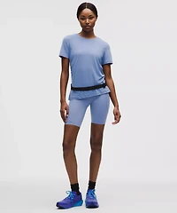 Side-Ruched Running Short-Sleeve Shirt