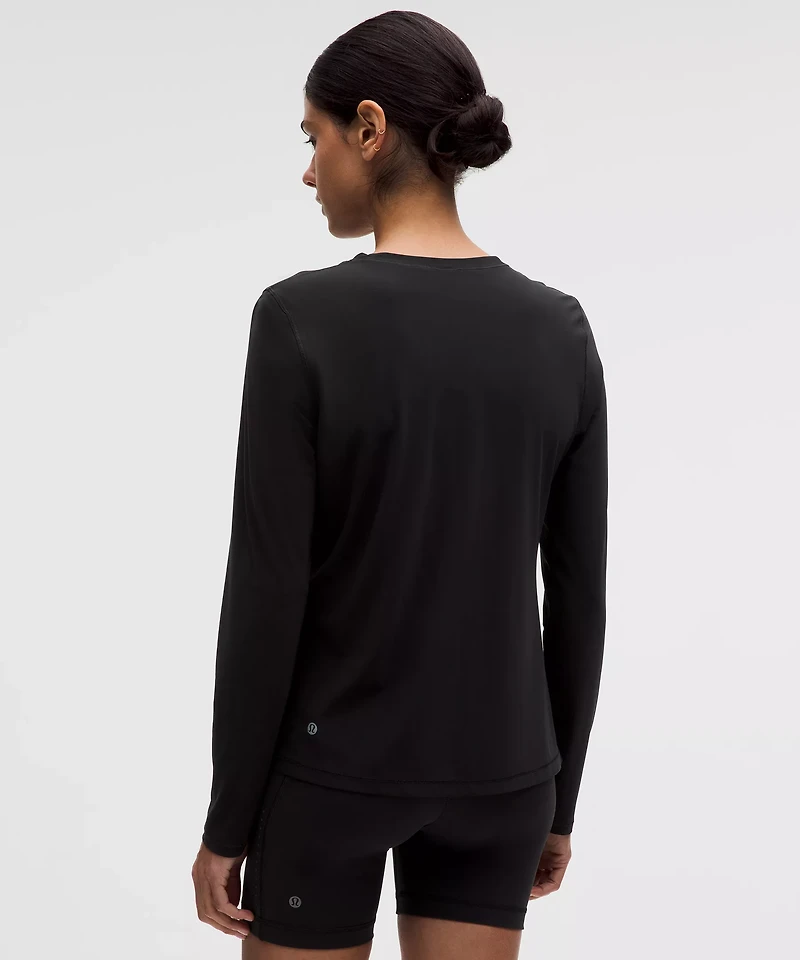 UV-Protective Side Ruched Running Long Sleeve