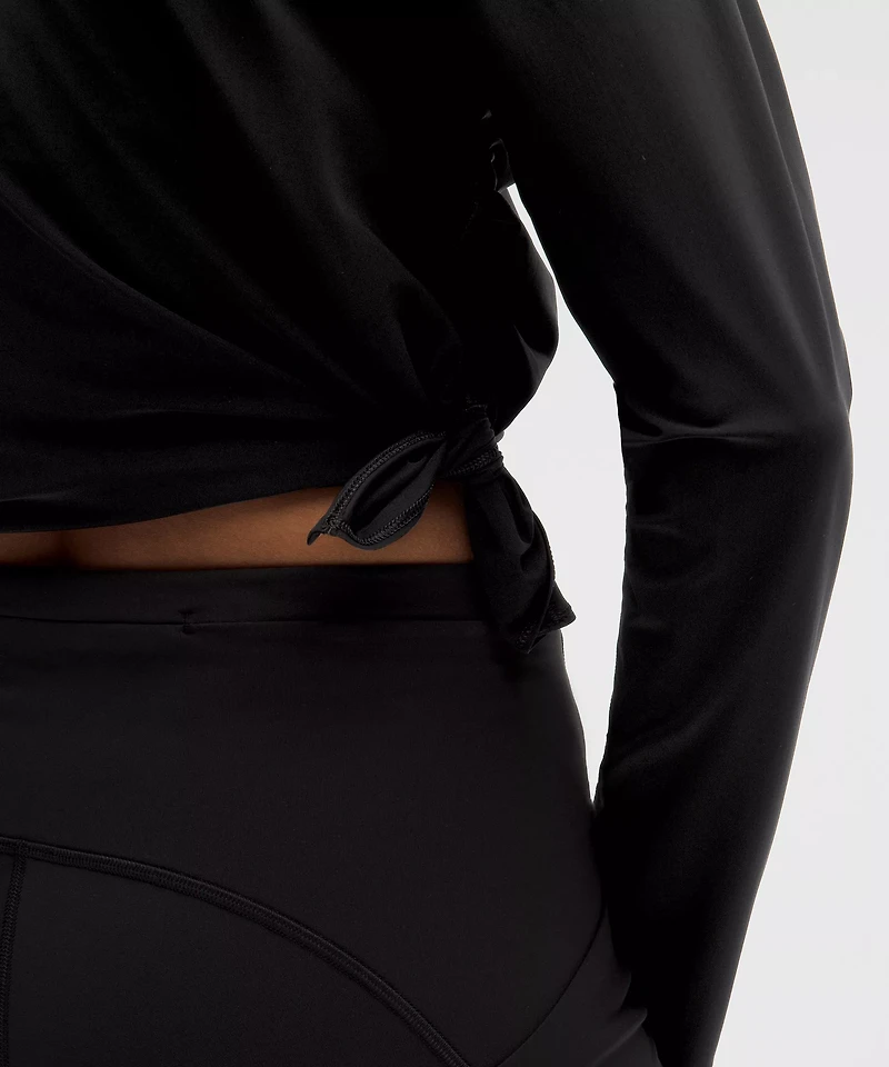 UV-Protective Side Ruched Running Long Sleeve