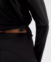 UV-Protective Side Ruched Running Long Sleeve
