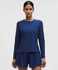 UV-Protective Side Ruched Running Long Sleeve