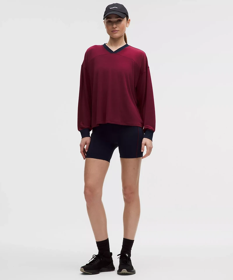 Jersey Training V-Neck Long-Sleeve Shirt