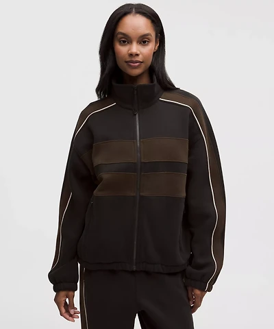 Women's Steady State Oversized Funnel Full Zip *Stripe