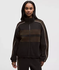 Women's Steady State Oversized Funnel Full Zip *Stripe