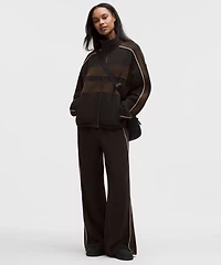 Women's Steady State Oversized Funnel Full Zip *Stripe