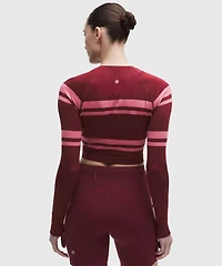 Swiftly Tech Cropped Long-Sleeve Shirt 2.0 *Stripe