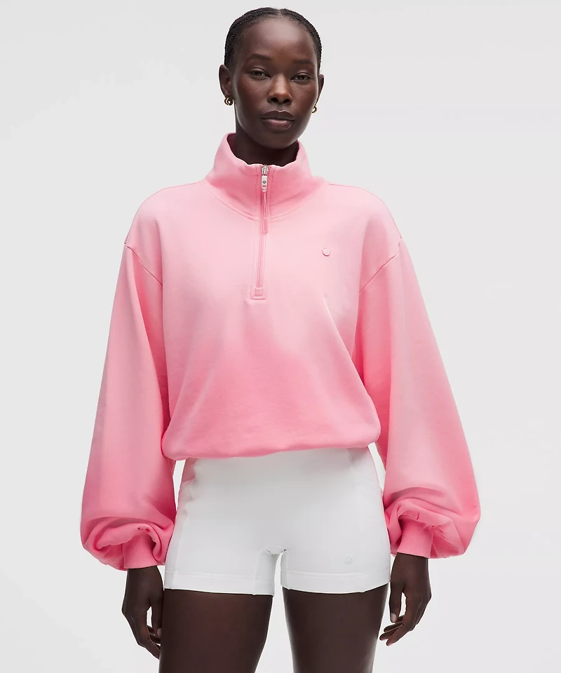 Cotton Terry Tennis Half Zip *Wash