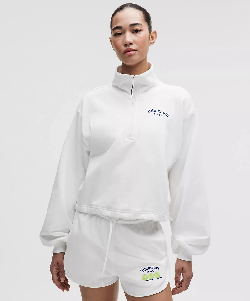 Cotton Terry Tennis Half Zip *Deuce