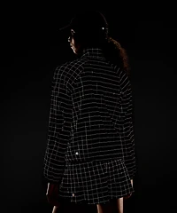 Adapted State Textured Jacket *Reflective Grid | Women's Coats & Jackets