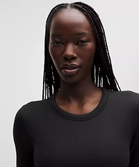 Hold Tight Straight-Hem Cropped Long-Sleeve Shirt