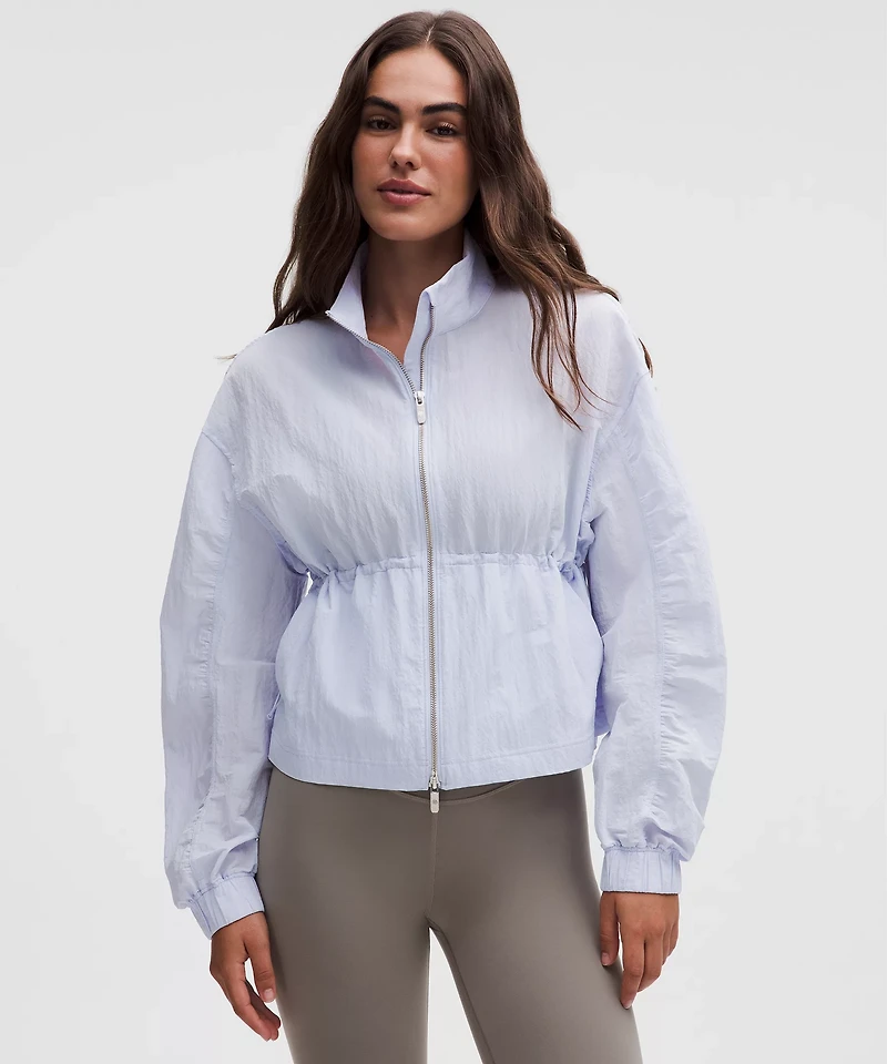 Crinkle Nylon Cinchable Jacket | Women's Coats & Jackets