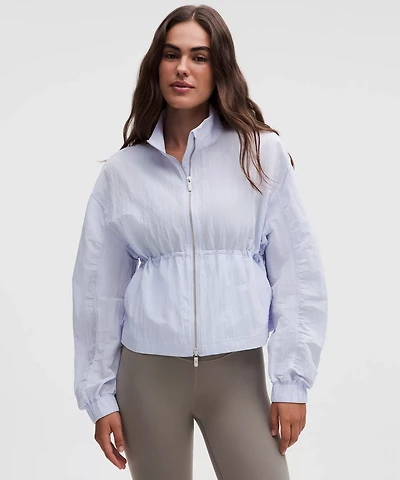 Crinkle Nylon Cinchable Jacket | Women's Coats & Jackets