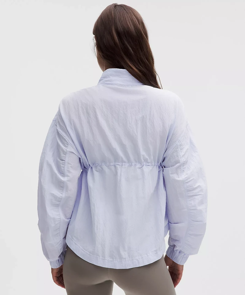 Crinkle Nylon Cinchable Jacket | Women's Coats & Jackets