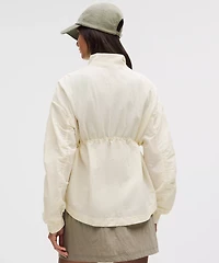 Crinkle Nylon Cinchable Jacket | Women's Coats & Jackets