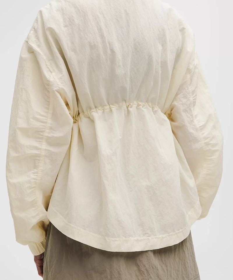 Crinkle Nylon Cinchable Jacket | Women's Coats & Jackets