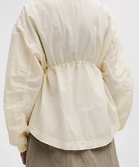 Crinkle Nylon Cinchable Jacket | Women's Coats & Jackets