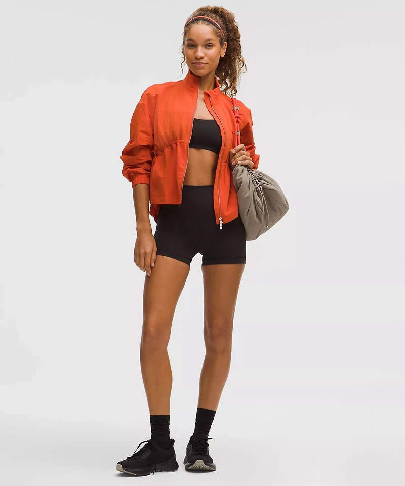 Crinkle Nylon Cinchable Jacket | Women's Coats & Jackets