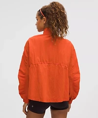 Crinkle Nylon Cinchable Jacket | Women's Coats & Jackets