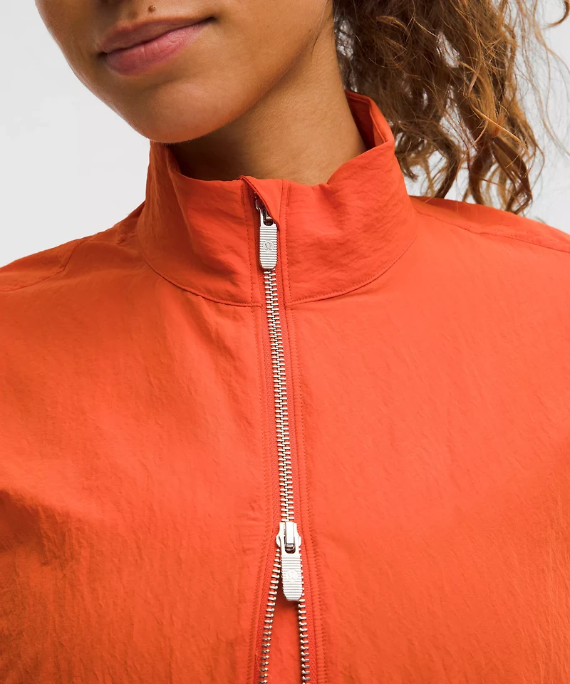 Crinkle Nylon Cinchable Jacket | Women's Coats & Jackets