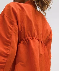 Crinkle Nylon Cinchable Jacket | Women's Coats & Jackets