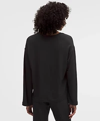 BeCalm V-Neck Bell Sleeve Shirt