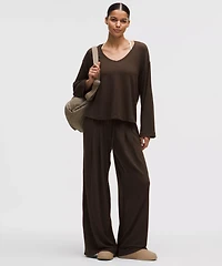BeCalm V-Neck Bell Sleeve Shirt