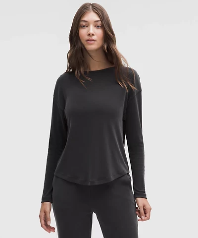 Drapey Softstreme Boatneck Long-Sleeve Shirt