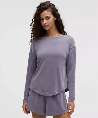 Drapey Softstreme Boatneck Long-Sleeve Shirt