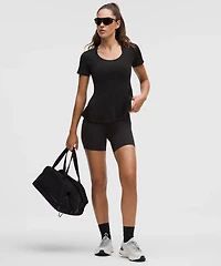Lightweight Flowy Hem Short-Sleeve Shirt | Women's Short Sleeve Shirts & Tee's