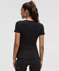 Lightweight Flowy Hem Short-Sleeve Shirt | Women's Short Sleeve Shirts & Tee's