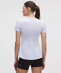 Lightweight Flowy Hem Short-Sleeve Shirt | Women's Short Sleeve Shirts & Tee's