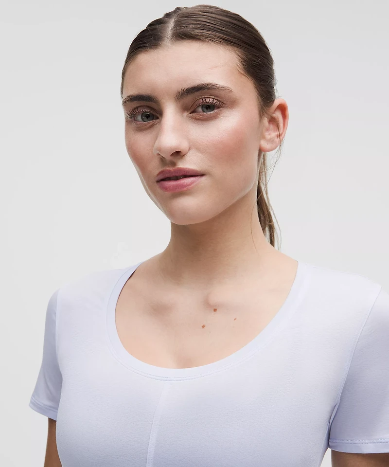 Lightweight Flowy Hem Short-Sleeve Shirt | Women's Short Sleeve Shirts & Tee's