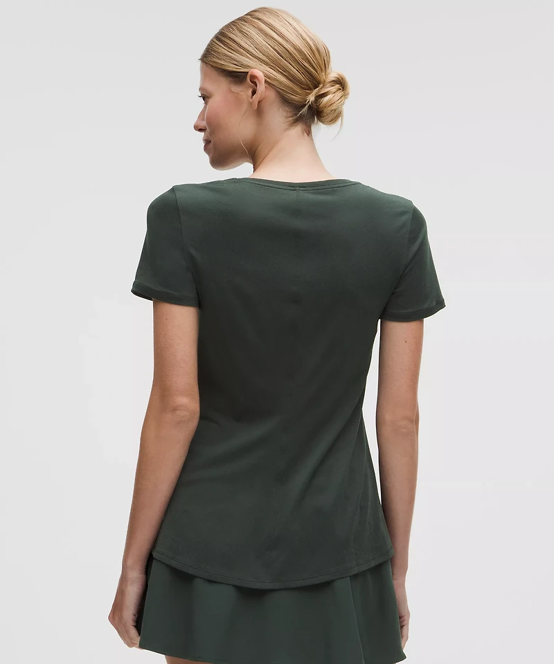 Lightweight Flowy Hem Short-Sleeve Shirt | Women's Short Sleeve Shirts & Tee's