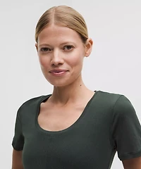 Lightweight Flowy Hem Short-Sleeve Shirt | Women's Short Sleeve Shirts & Tee's
