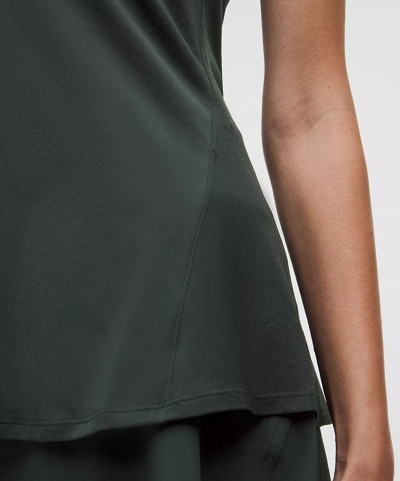 Lightweight Flowy Hem Short-Sleeve Shirt | Women's Short Sleeve Shirts & Tee's