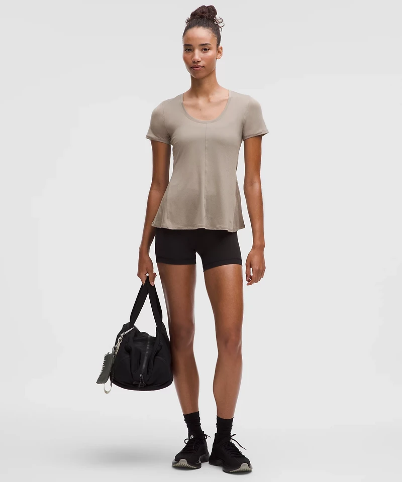 Lightweight Flowy Hem Short-Sleeve Shirt | Women's Short Sleeve Shirts & Tee's