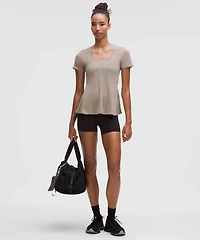 Lightweight Flowy Hem Short-Sleeve Shirt | Women's Short Sleeve Shirts & Tee's