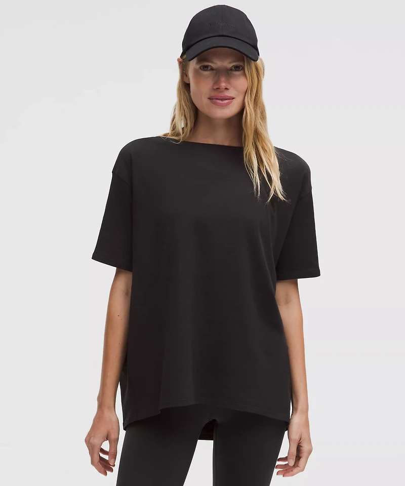 Back Action Organic Cotton T-Shirt | Women's Short Sleeve Shirts & Tee's