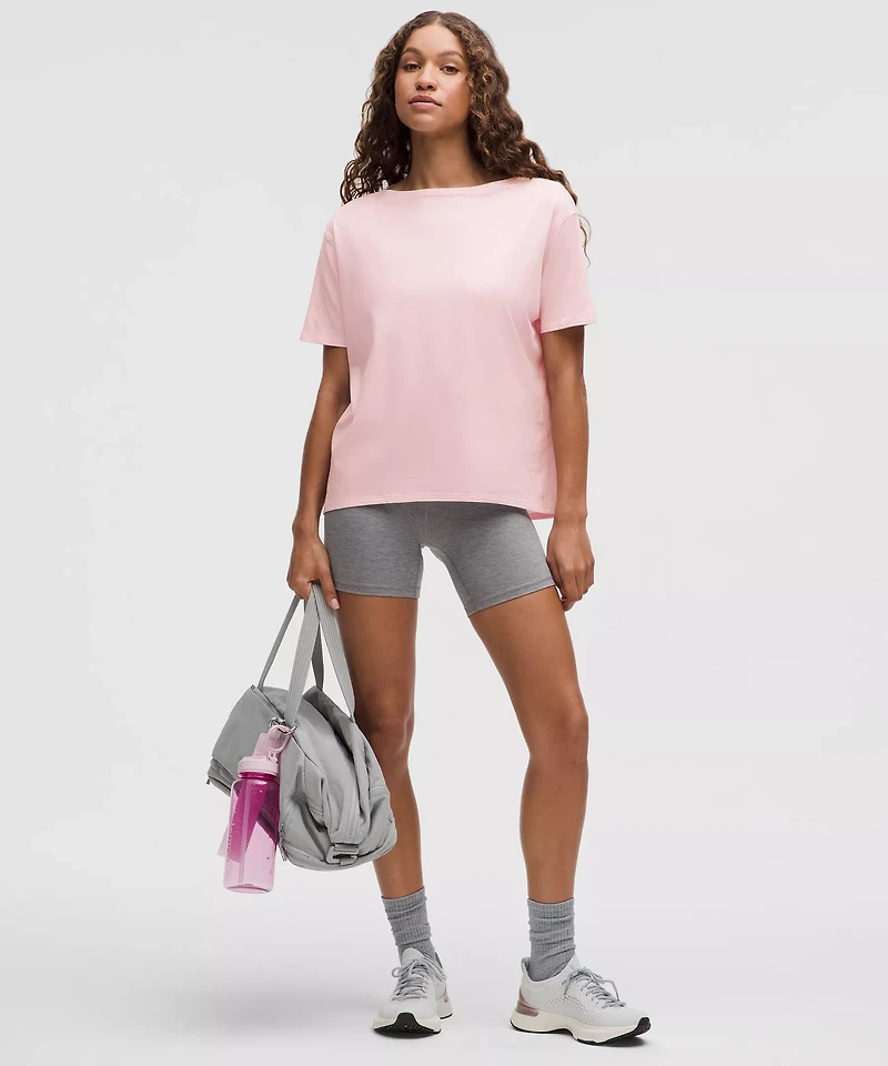 Back Action Organic Cotton T-Shirt | Women's Short Sleeve Shirts & Tee's