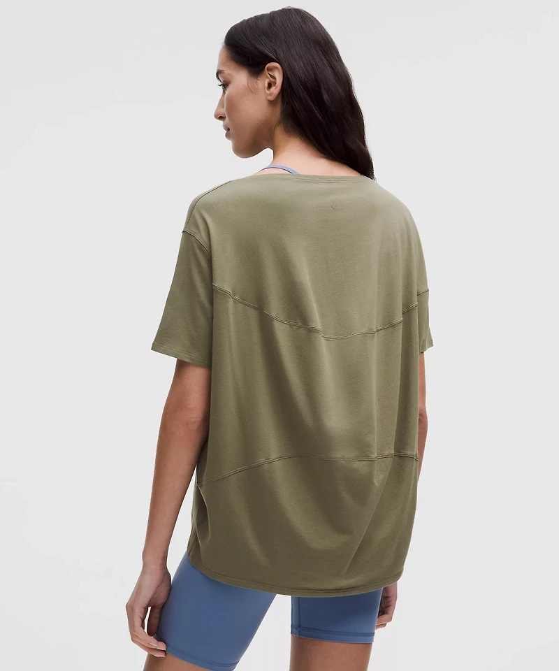 Back Action Organic Cotton T-Shirt | Women's Short Sleeve Shirts & Tee's