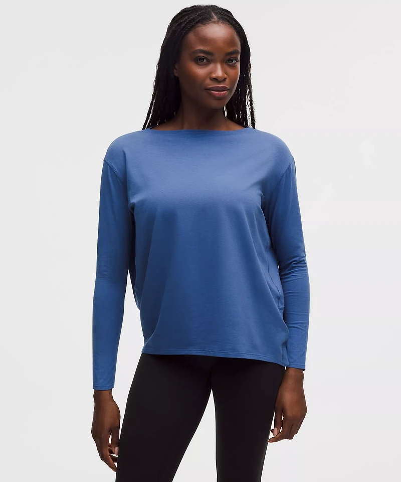 Back Action Organic Cotton Long-Sleeve Shirt