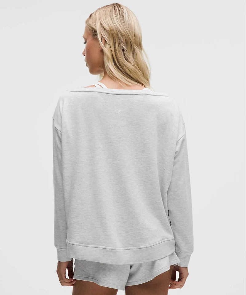 BeCalm Oversized Boatneck Long-Sleeve Shirt