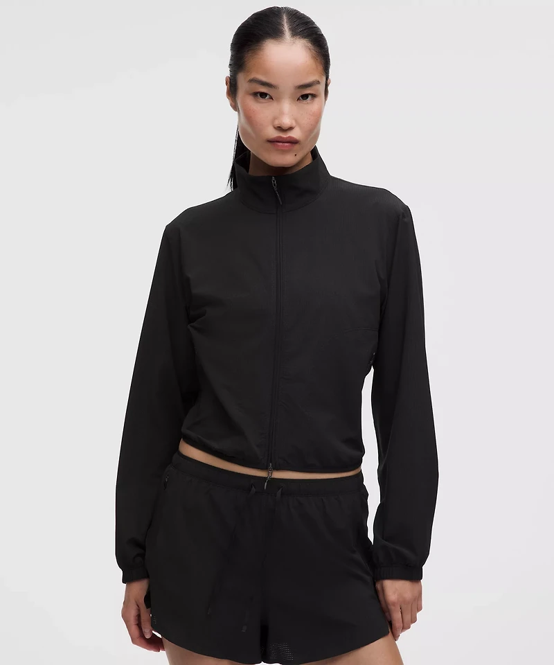 Textured Mesh Running Jacket