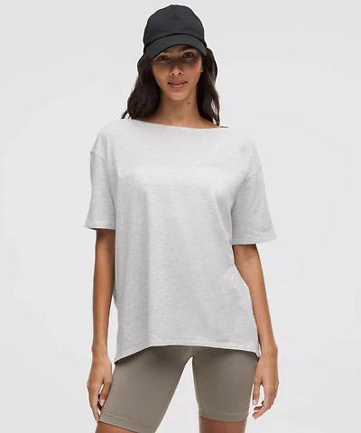 Back Action Organic Cotton T-Shirt | Women's Short Sleeve Shirts & Tee's
